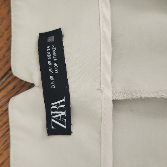Zara Cream Ankle-Length Women's Pants - Picture 4 of 5